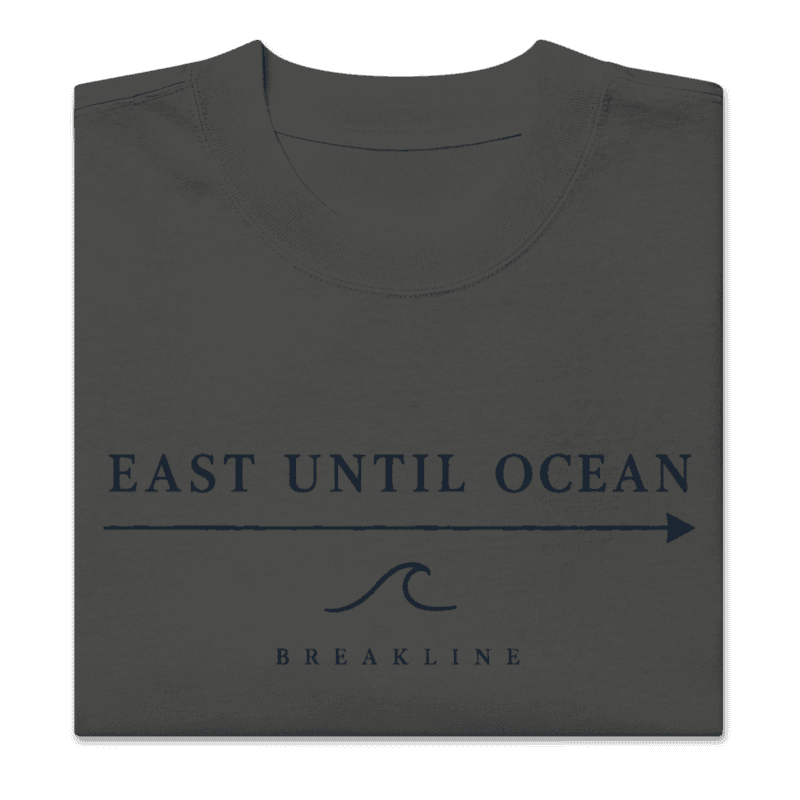 East Until Ocean Light Oversized faded t-shirt