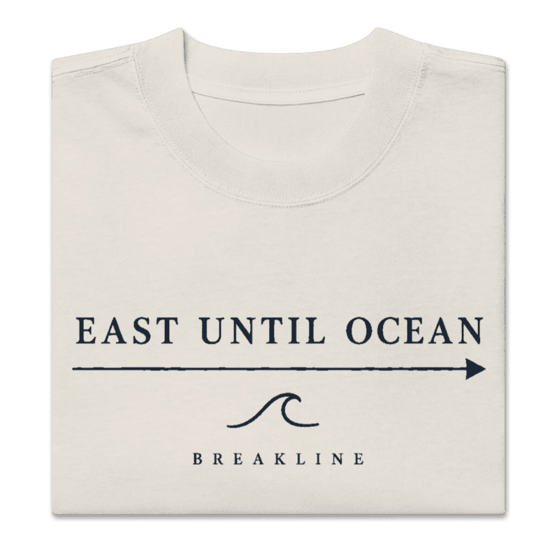 East Until Ocean Light Oversized faded t-shirt - photo 4