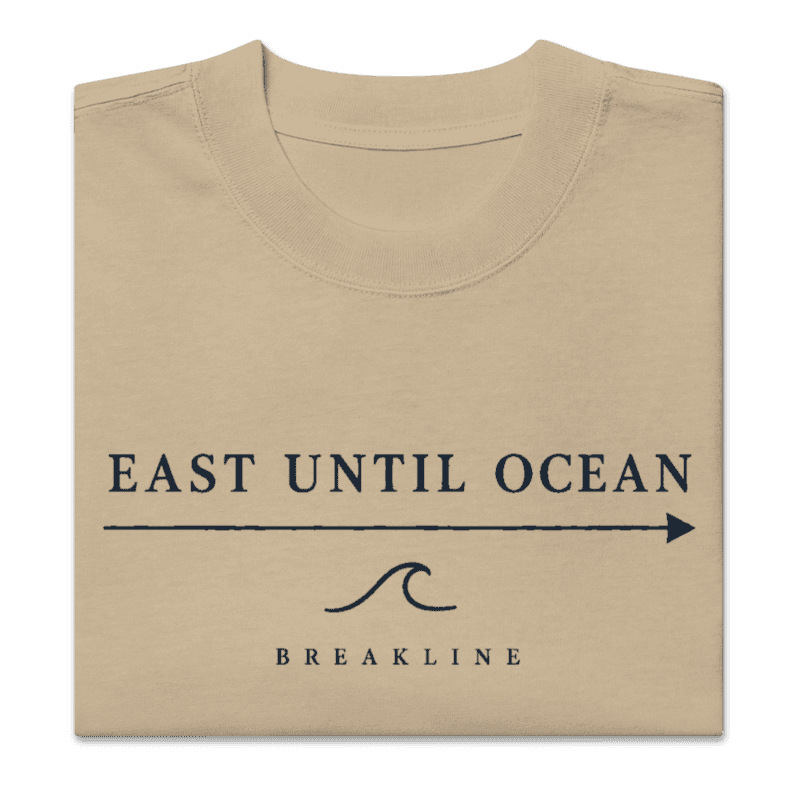 East Until Ocean Light Oversized faded t-shirt - photo 2