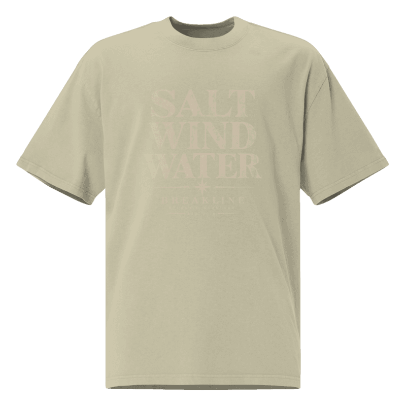 Salt Wind Water (Dark) Oversized faded t-shirt - photo 4